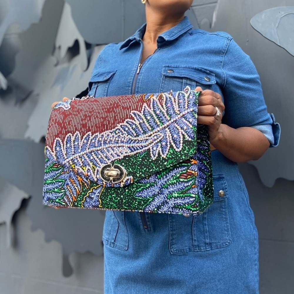 Nigerian Rhinestoned Handbag